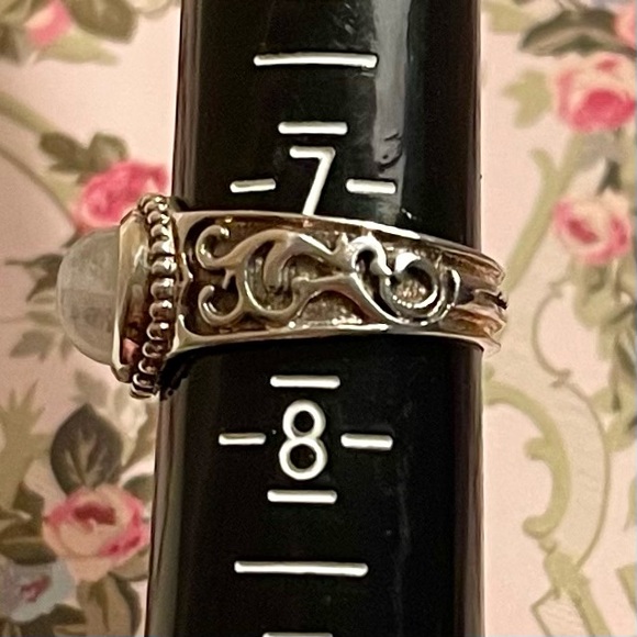 VINTAGE RETIRED SILPADA STERLING SILVER AND MOONSTONE RING SIZE 7 - Picture 11 of 11